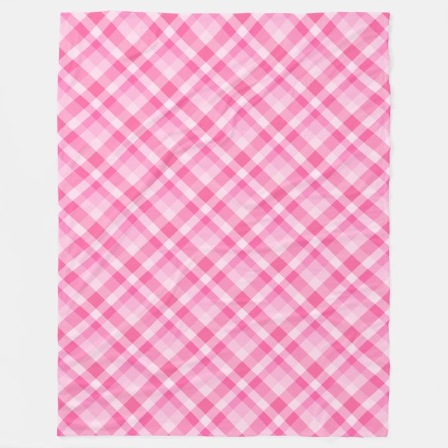 Cute Rosy Rosa Play Mönster Large Fleece Blanket (Framsidan)