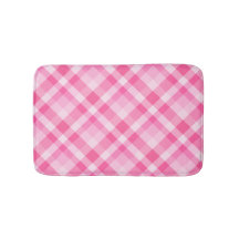 Cute Rosy Rosa Play Mönster Small Bath Mat