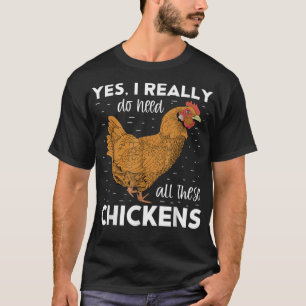 Cute Rött vitt blått Chicken American Flagga Farme T Shirt
