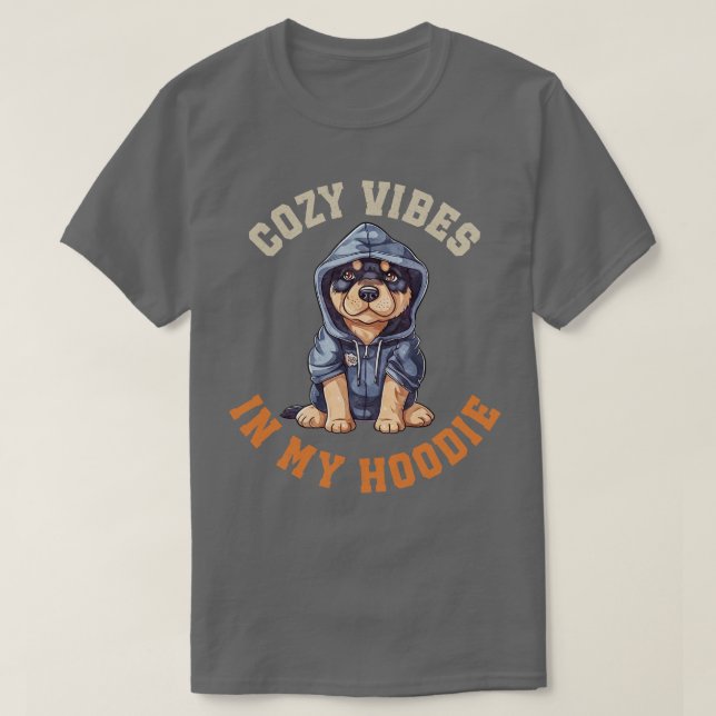 Cute Rottie Hund T Shirt (Design framsida)
