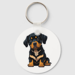 Cute Rottweiler - Gifts for Rottweiler Hundägare Nyckelring