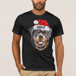 Cute Rottweiler jul Hat Hund Big T Shirt