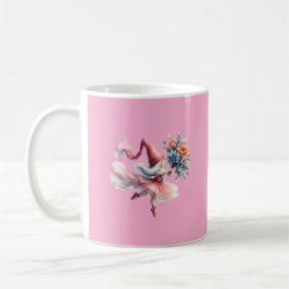 Cute Round Gnome in Pink Tutu Men's T-Shirt Kaffemugg