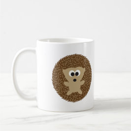 Cute Round Hedgehog Kaffemugg