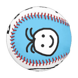 Cute Round Lycklig Ansikte pappa Fars dag Blue