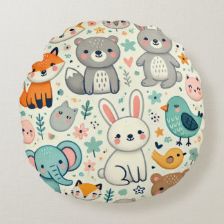Cute Round Pillow Rund Kudde