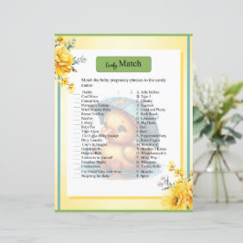 Cute Rubber Anka Baby Shower Candy Match Game