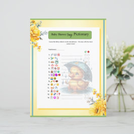 Cute Rubber Anka Baby Shower Emoji Game