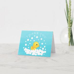 Cute Rubber Anka Baby Shower Tackkort