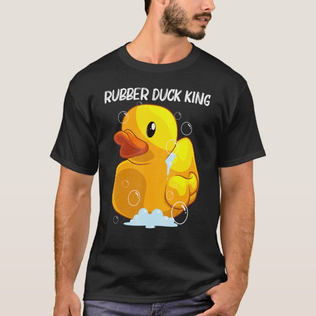 Cute Rubber Anka För manar Boys Pappa Rubber Ducki T Shirt (Framsida)