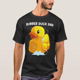Cute Rubber Anka för Pappa Far Manar Rubber Duckie T Shirt