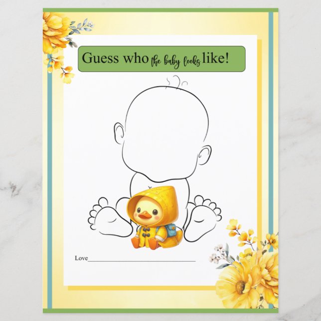 Cute Rubber Anka som kommer att se ut som spel i B (Framsida)