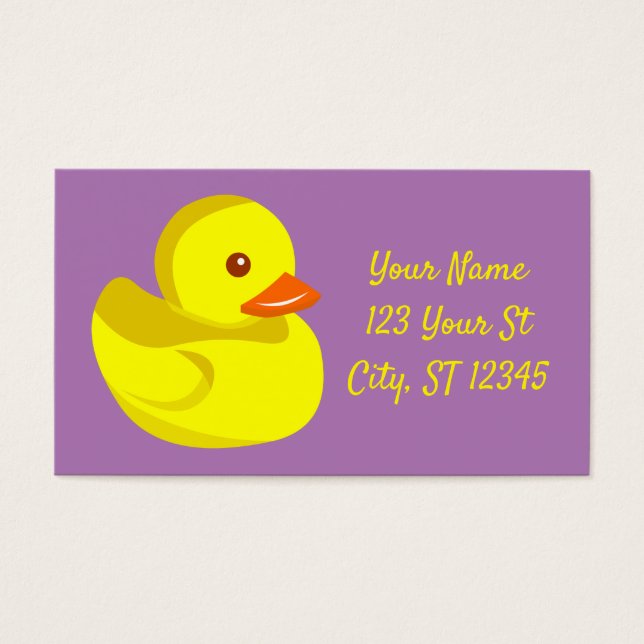 Cute Rubber Anka Thunder_Cove Visitkort (Framsidan)