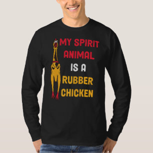 Cute Rubber Chicken som lätt distraherats av Hunda T Shirt