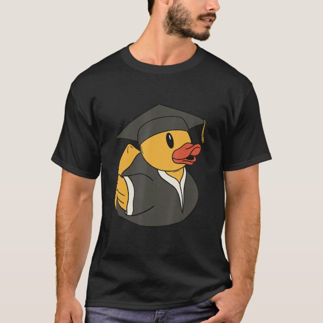 Cute Rubber Duck Graduate Rubber Ducky Rubber Duck T Shirt (Framsida)