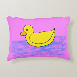 Cute Rubber Ducky accent Pillow Prydnadskudde