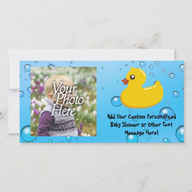 Cute Rubber Ducky/Blue Bubbles (Framsida)