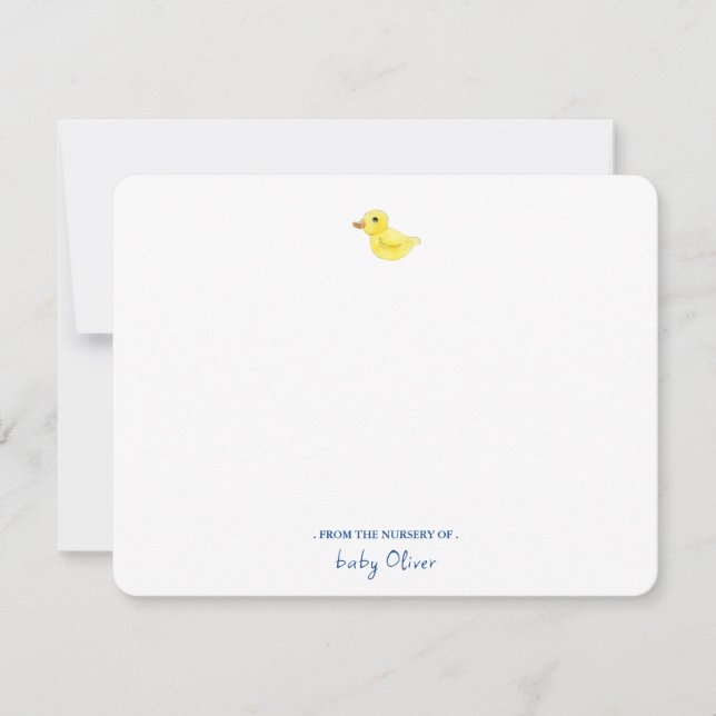 Cute Rubber Ducky från plantskolan Plat Tack Kort (Framsida)