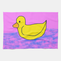 Cute Rubber Ducky Kitchen Towels
