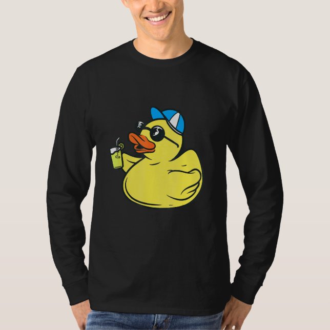 Cute Rubber Ducky Sunglasses - Summer Party Anka T T Shirt (Framsida)