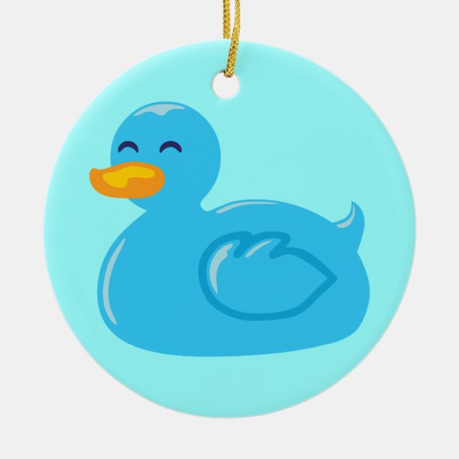 Cute Rubberducky Julgransprydnad Keramik (Framsidan)