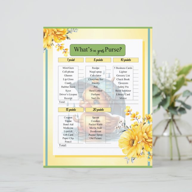 Cute Ruber Anka Baby Shower i ditt låsspel (Stående Fram)