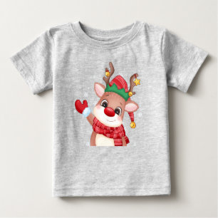 Cute Rudolph, Red Nose Reindeer jul T Shirt