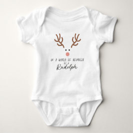 Cute Rudolph Red Nposed Reindeer T Shirt