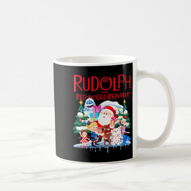 Cute Rudolph The Red Nosed Reindeer Christmas Spec Kaffemugg (Höger)