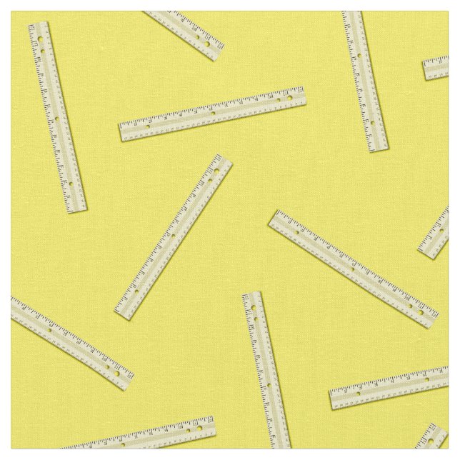 Cute Rulers School Supply Craft Tyg (Närbild)