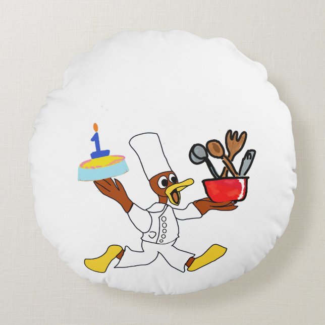 Cute Rund Kudde (Framsidan)