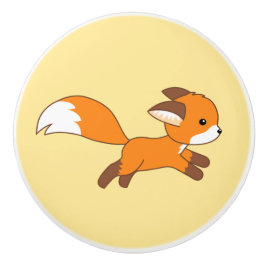 Cute Runfox på Gulten Knopp