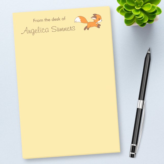 Cute Runfox Post-it Block (Skapare uppladdad)