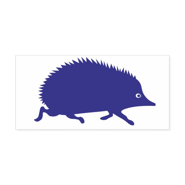 Cute Running Hedgehog Självfärgande Stämpel (Design)