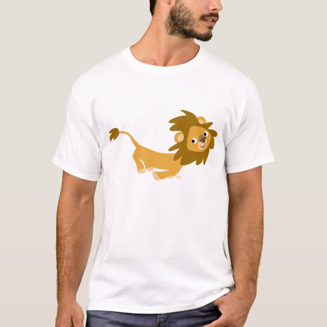 Cute Running Lejon T-shirt (Framsida)