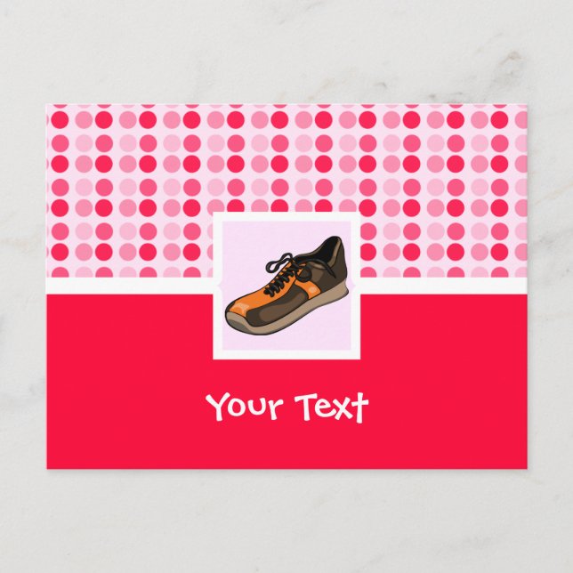 Cute Running Shoe Vykort (Framsida)