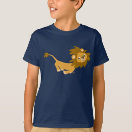 Cute RunTecknad Lejon Children T-Shirts