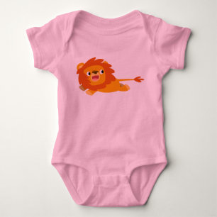 Cute Rushing Tecknad Lejona Baby-kläder T Shirt
