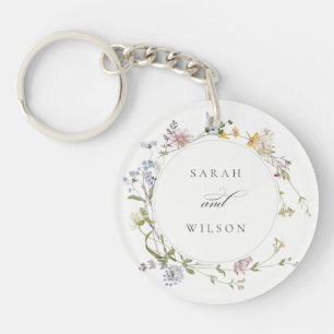 Cute Rustic Gult Meadow Blommigt Utandning Bröllop