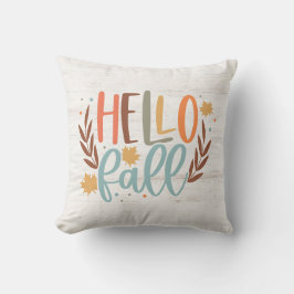 Cute Rustic Hej Fall Kudde