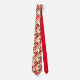 Cute Rustic Vintage Red Lastbil Träd God jul Slips