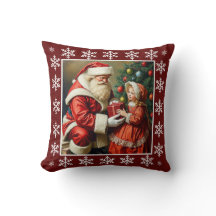 Cute Rustic Vintage Snöflingor Jultomten Winter
