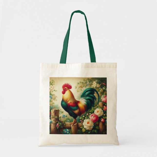 Cute rustik/vintage tupp tygkasse (Framsidan)
