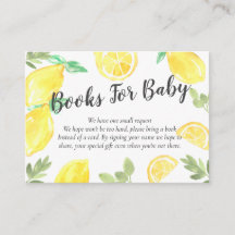 Cute rustin lemon babydusch bokar för baby-kort