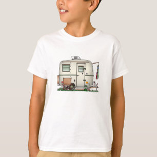 Cute RV Vintage Glass Egg Camper Travel Trailer T Shirt