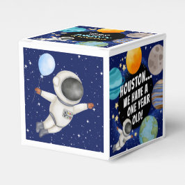 Cute Rymden 1:a födelsedag Tack Presentaskar