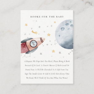 Cute Rymden Starry Bokar for Baby Shower Tilläggskort
