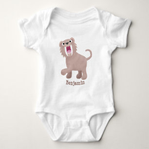 Cute Saber Toothed Tiger Smilodon tecknad T Shirt