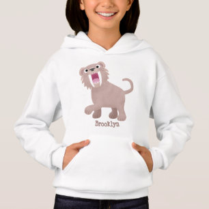 Cute Saber Toothed Tiger Smilodon tecknad T Shirt