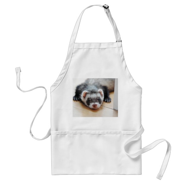 Cute Sable Ferret Förkläde (Framsidan)